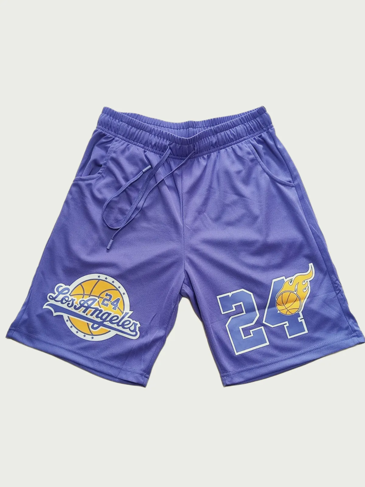Ensemble t-shirt et short Los Angeles 24 violet – Vigoz – taille M 8