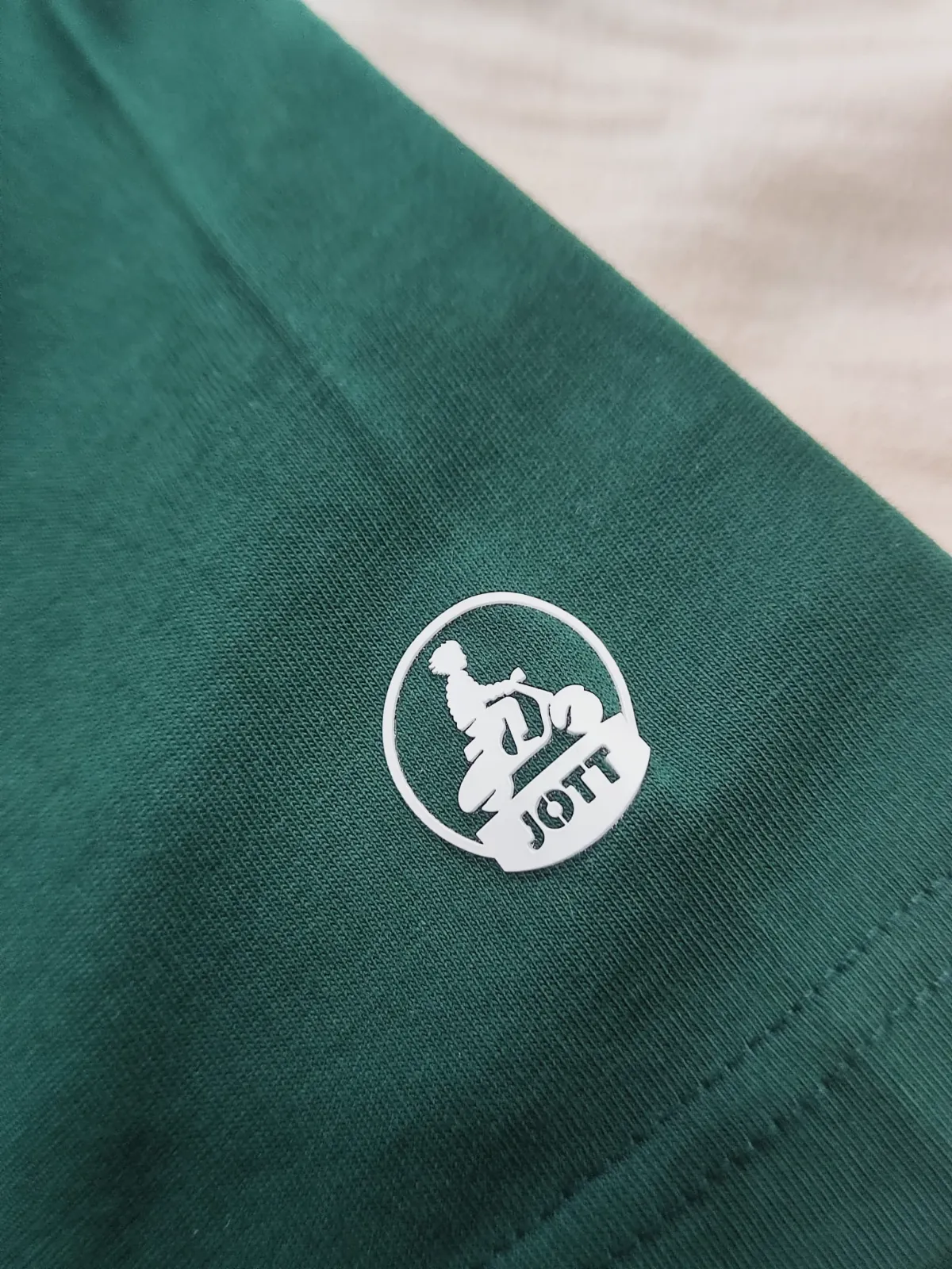 T-shirt vert Jott imprimé logo – Jott – taille S 6