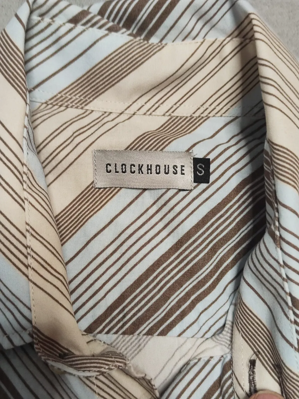 Chemise manches courtes à rayures Clockhouse – Clockhouse – taille S 5