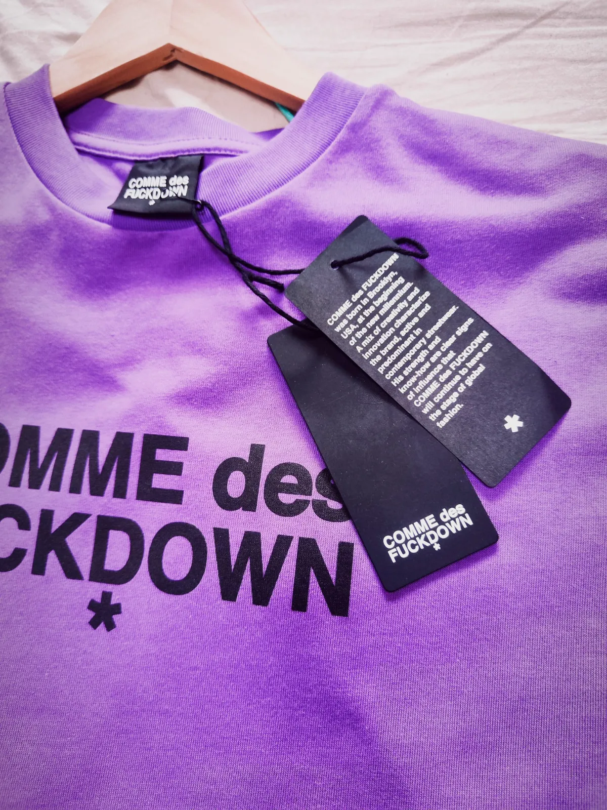 T-shirt violet Comme des Fuckdown – Comme des Fuckdown – taille M 4
