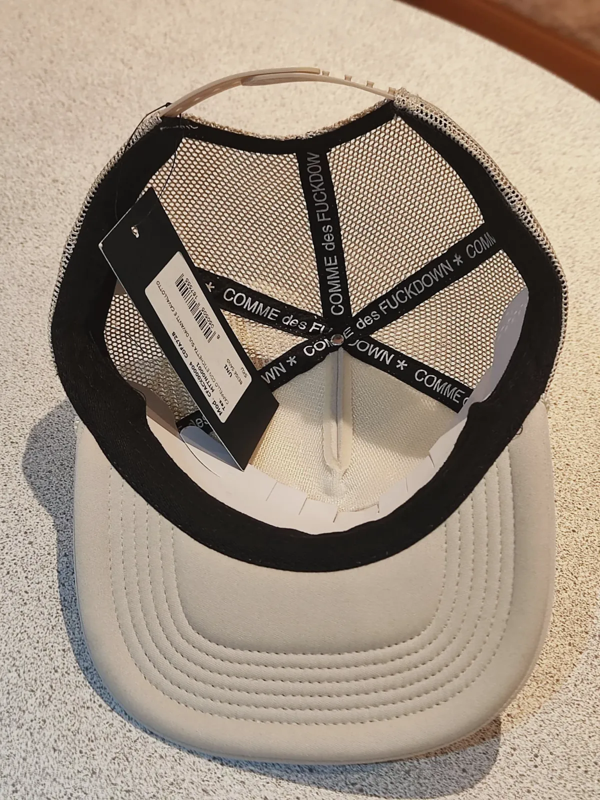 Casquette Trucker Comme des Fuckdown Beige – Comme des Fuckdown – taille Taille unique 4