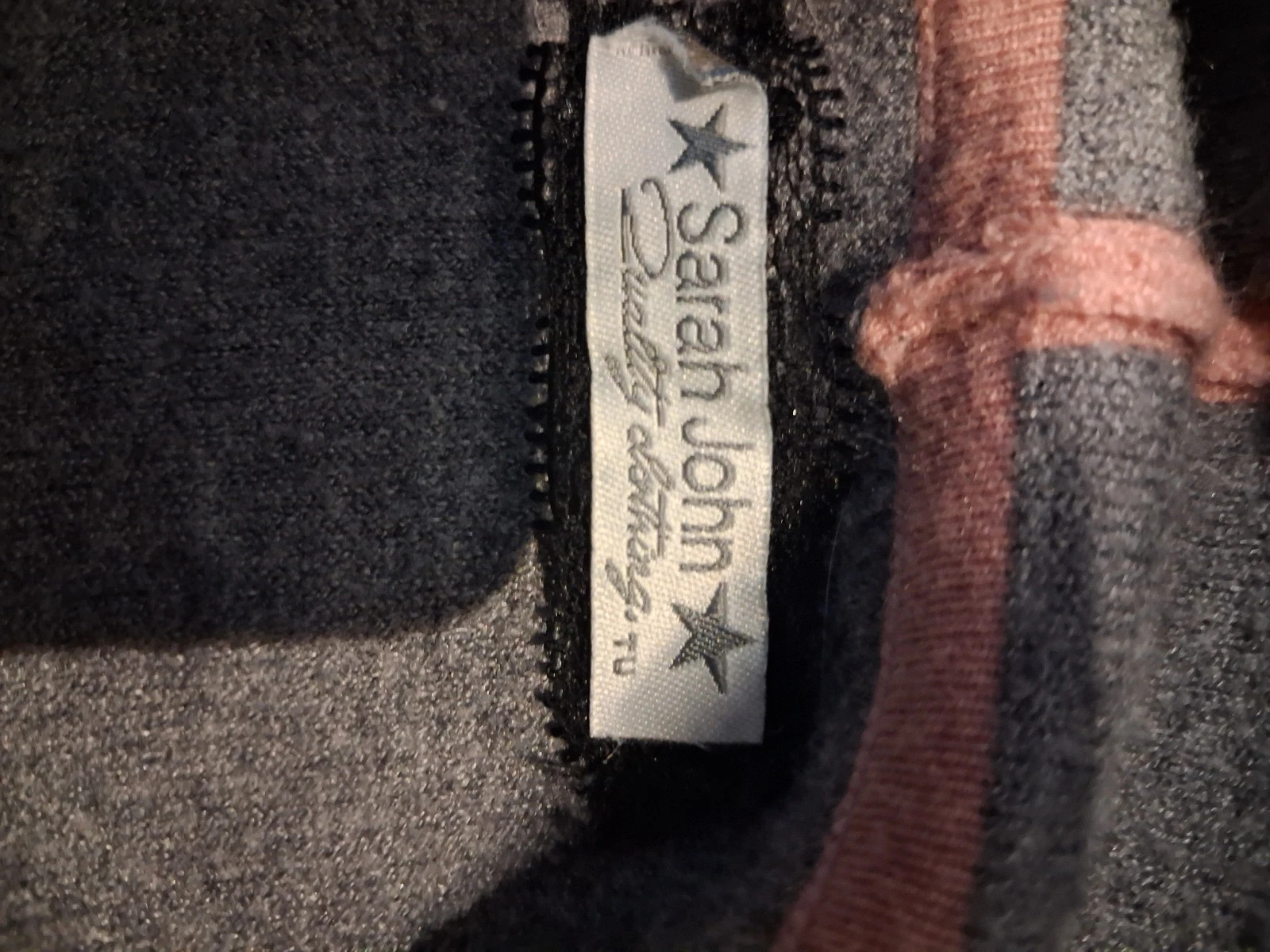 Gilet kimono / Cardigan court rose et gris sarah john – Taille Unique – Sarah John – taille Taille unique 3
