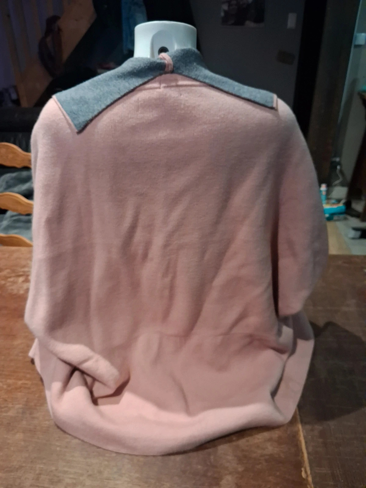 Gilet kimono / Cardigan court rose et gris sarah john – Taille Unique – Sarah John – taille Taille unique 2