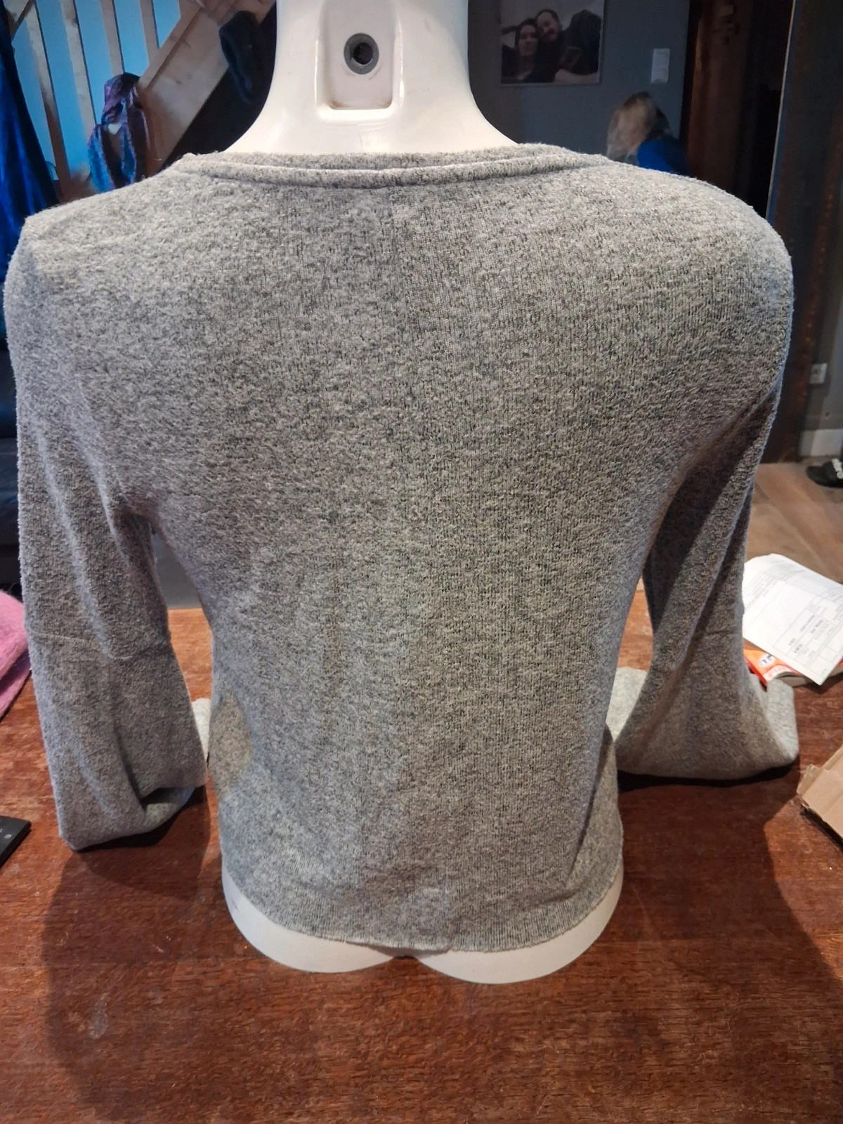 Top fin gris chiné manches évasées Pimkie - Taille S - État nikel – Pimkie – taille S / 36 / 8 2
