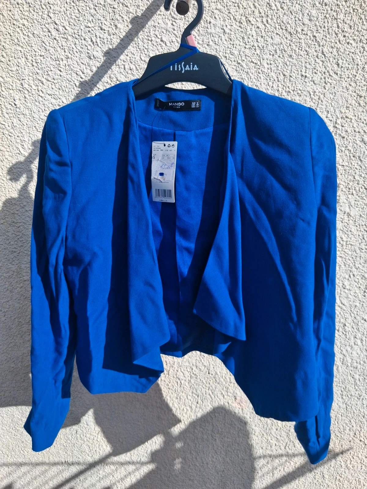 Blazer veste fluide Mango bleu roi - Taille S - Neuf avec étiquette