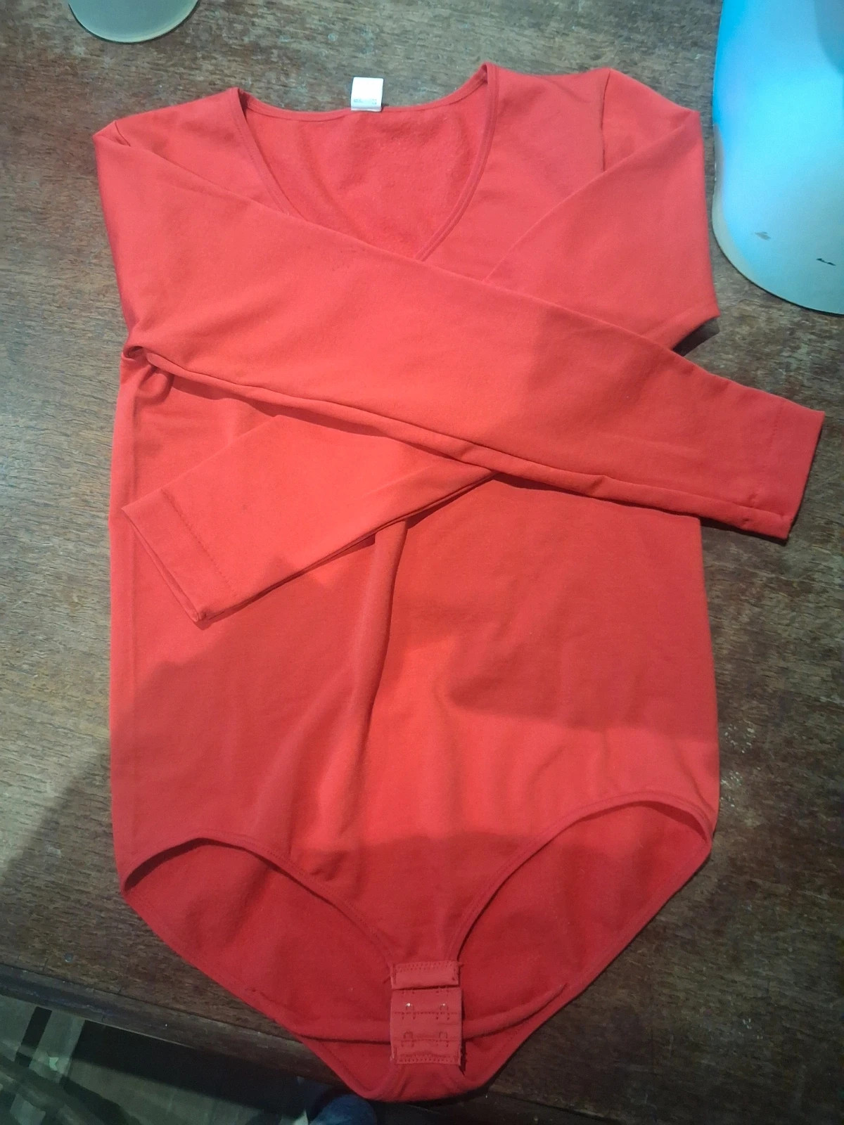 Body manches longues rouge col en V Manoukian - Taille XL - Très bon état – Manoukian – taille XL / 42 / 14 3
