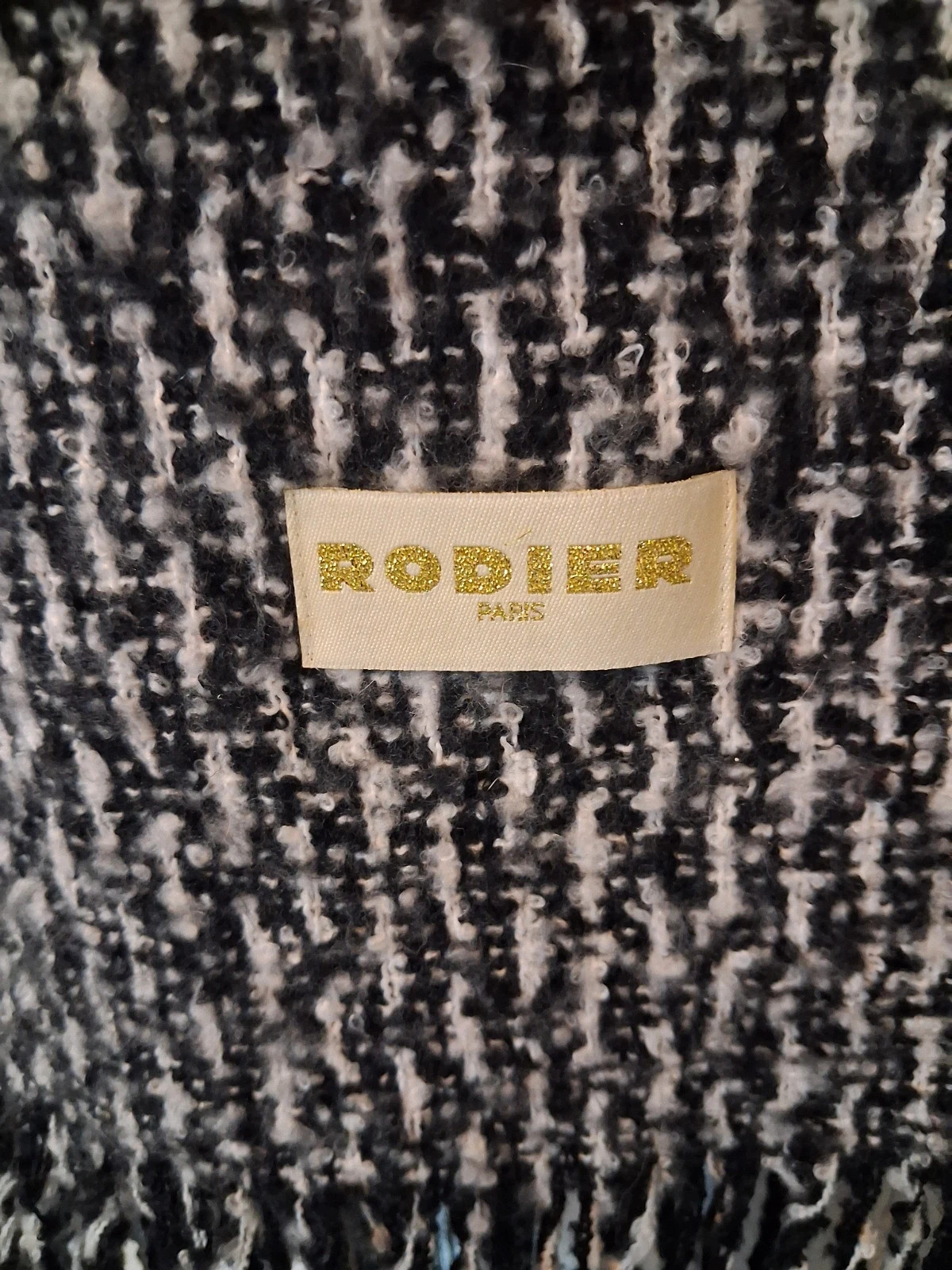 Écharpe RODIER noire et Blanche - Neuve (Valeur boutique ~65€) – Rodier 3