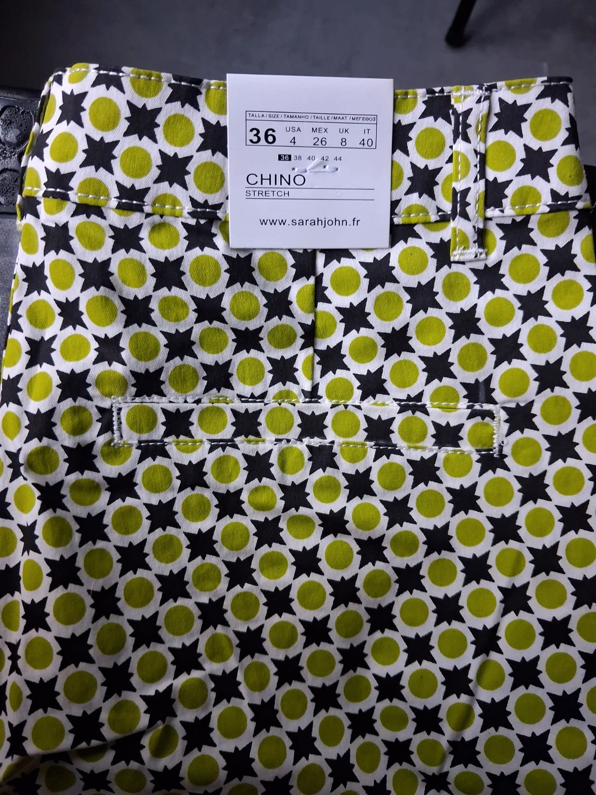 Pantalon Chino Sarah John - Neuf avec étiquette T36 (Valeur 35€) – Sarah John – taille S / 36 / 8 3
