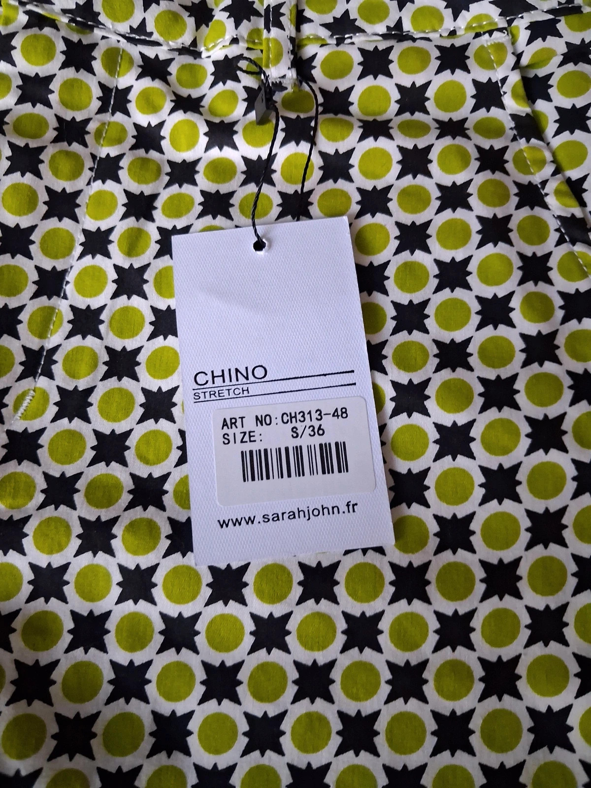 Pantalon Chino Sarah John - Neuf avec étiquette T36 (Valeur 35€) – Sarah John – taille S / 36 / 8 2