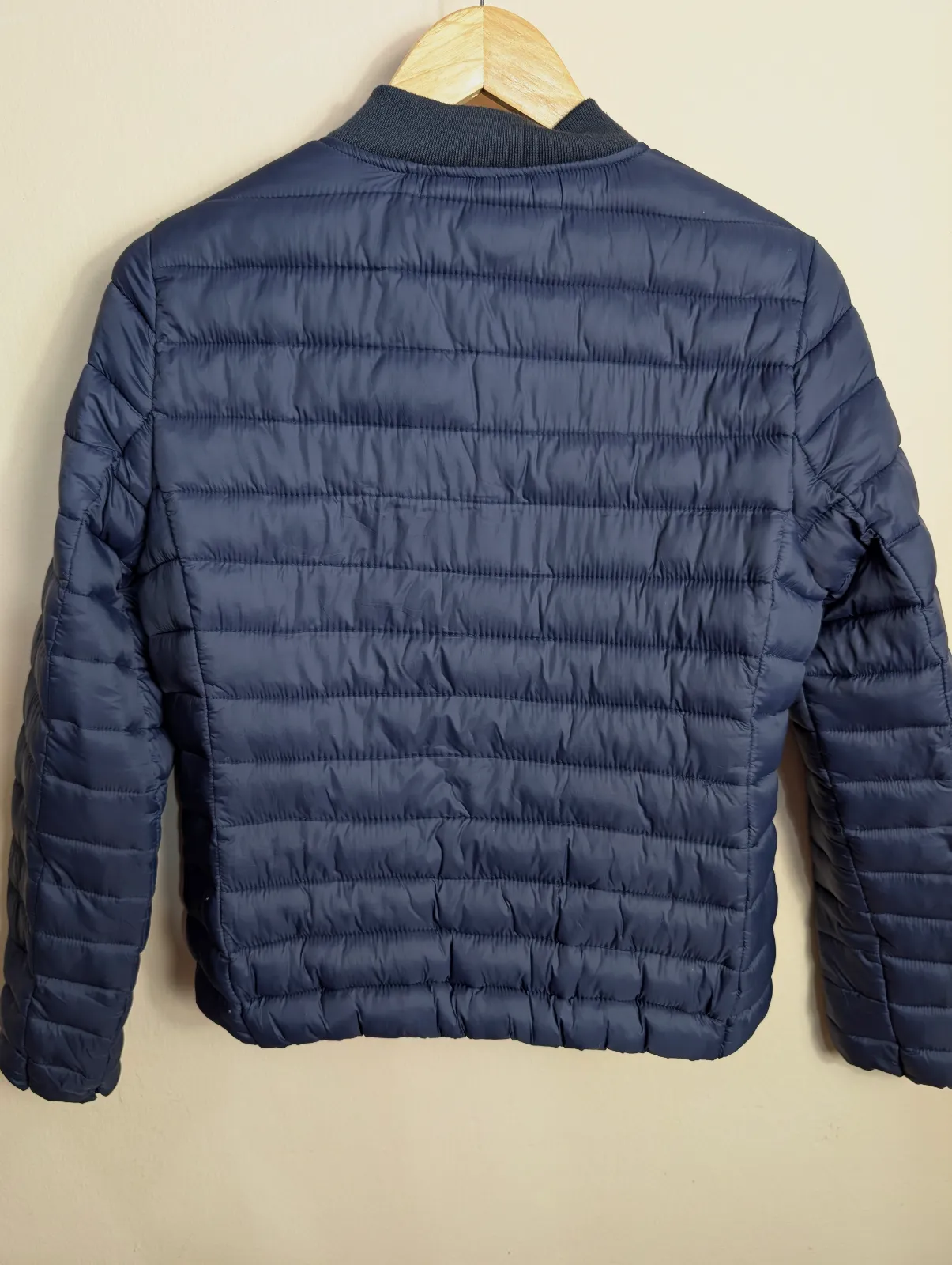Chaqueta acolchada azul marino con cremallera – Sin marca – taille S 3