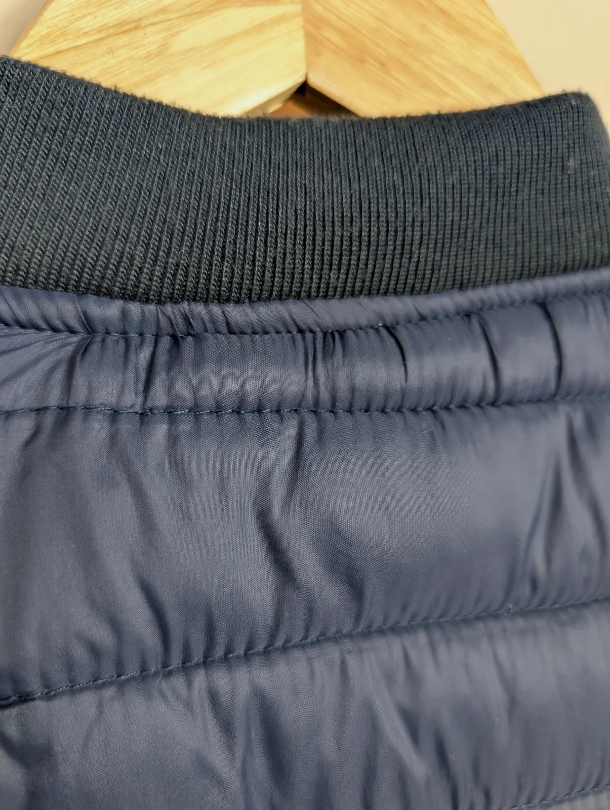 Chaqueta acolchada azul marino con cremallera – Sin marca – taille S 4