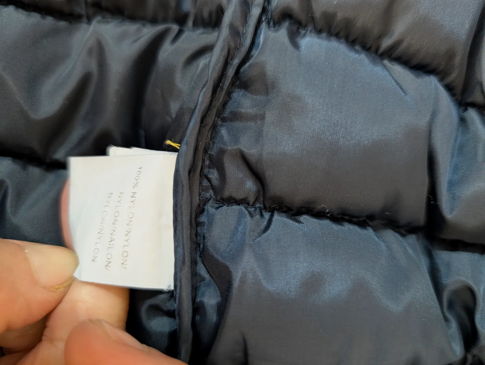 Chaqueta acolchada azul marino con cremallera – Sin marca – taille S 5