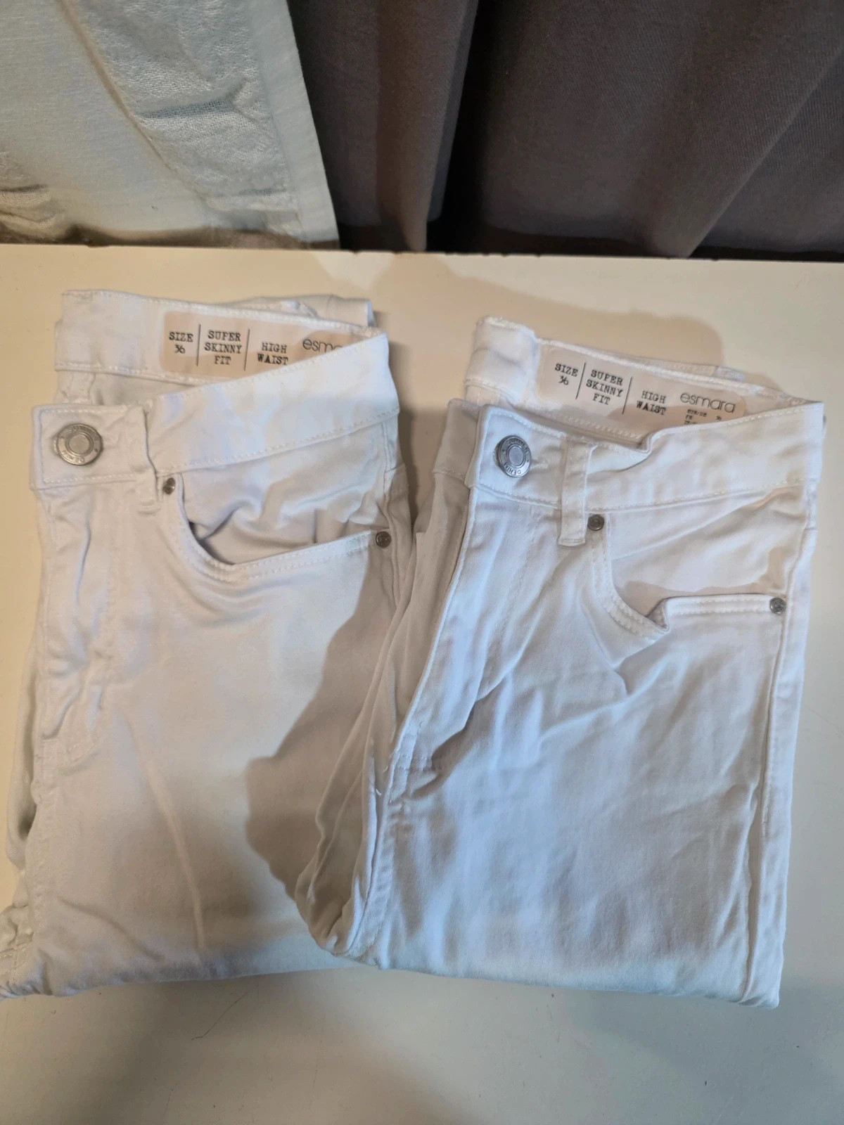 Jean blanc Esmara – Taille 36 – Super Skinny taille haute👩 – Esmara – taille S / 36 / 8 2