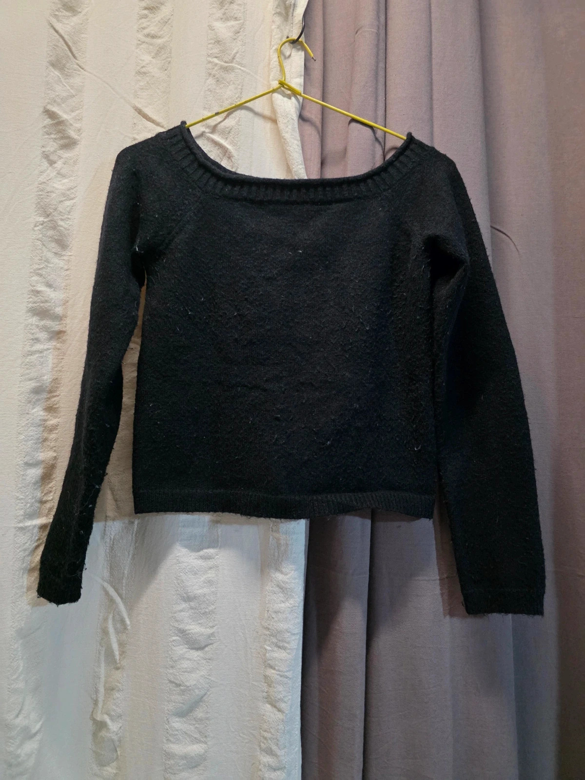 Pull noir Pimkie – Col bateau – Manches longues👩 – Pimkie – taille M / 38 / 10 2