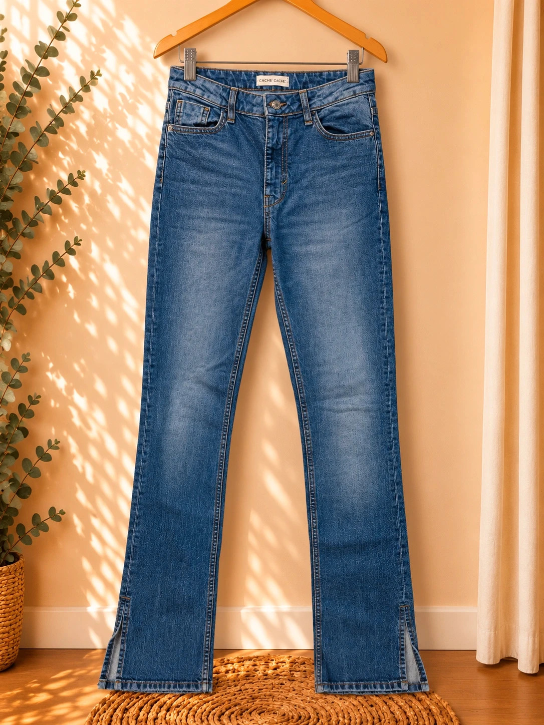 Jean Cache Cache bleu –Taille 34👩