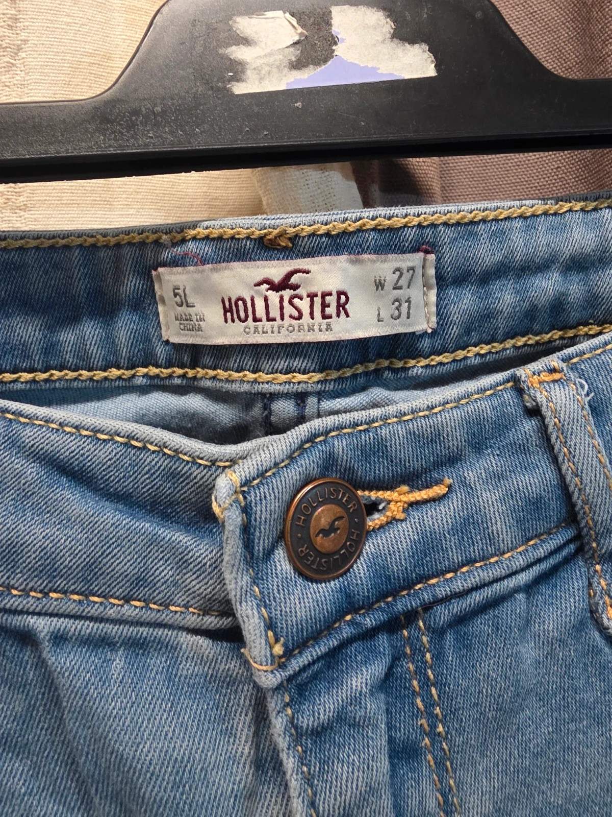 Jean femme Hollister – W27 L37 – Bleu clair – Hollister – taille S / 36 / 8 4
