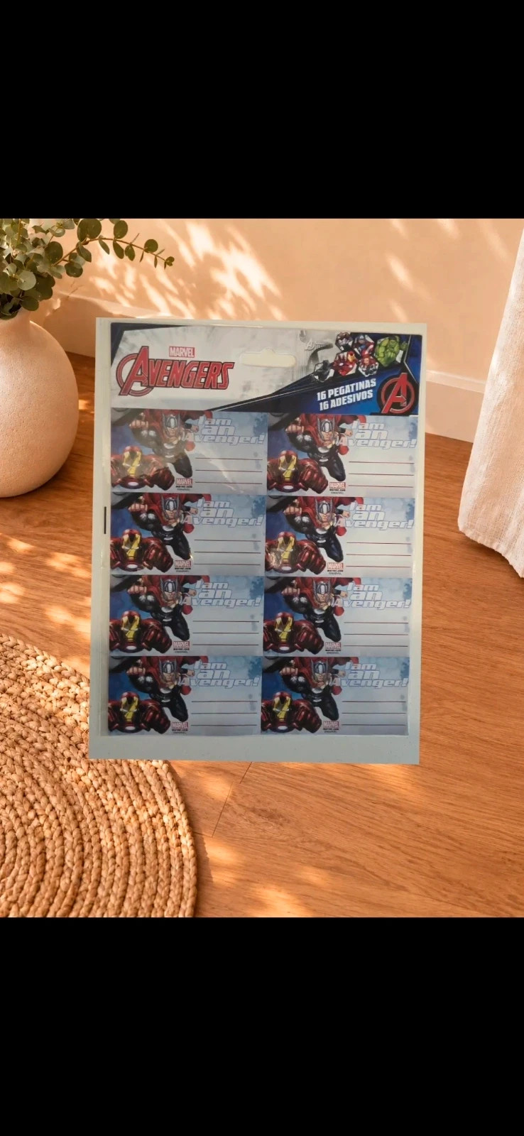 Lot de 21 paquets d'étiquettes adhésives Marvel Avengers📦