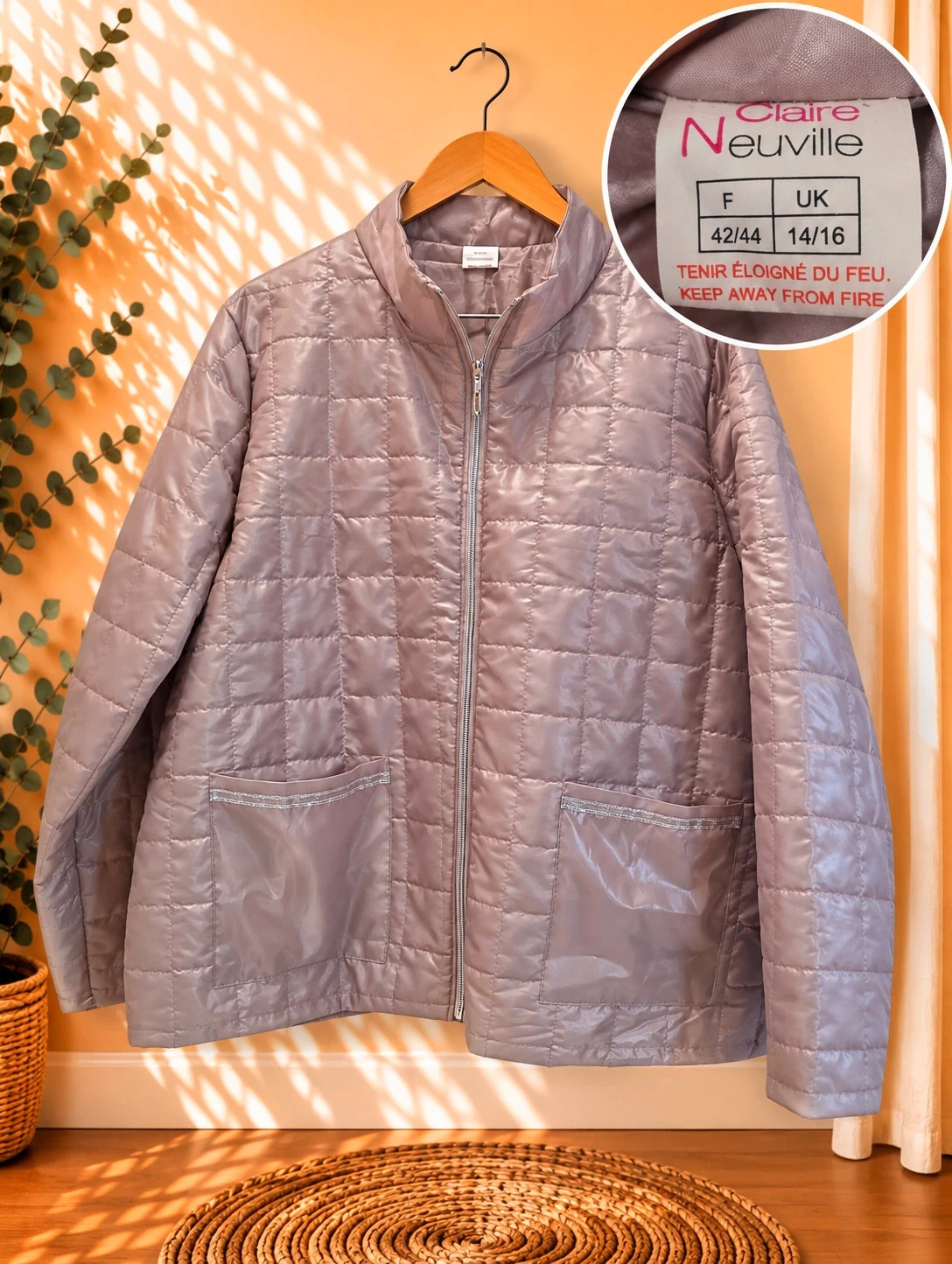 Veste matelassée Claire Neuville – Taille 42/44📦