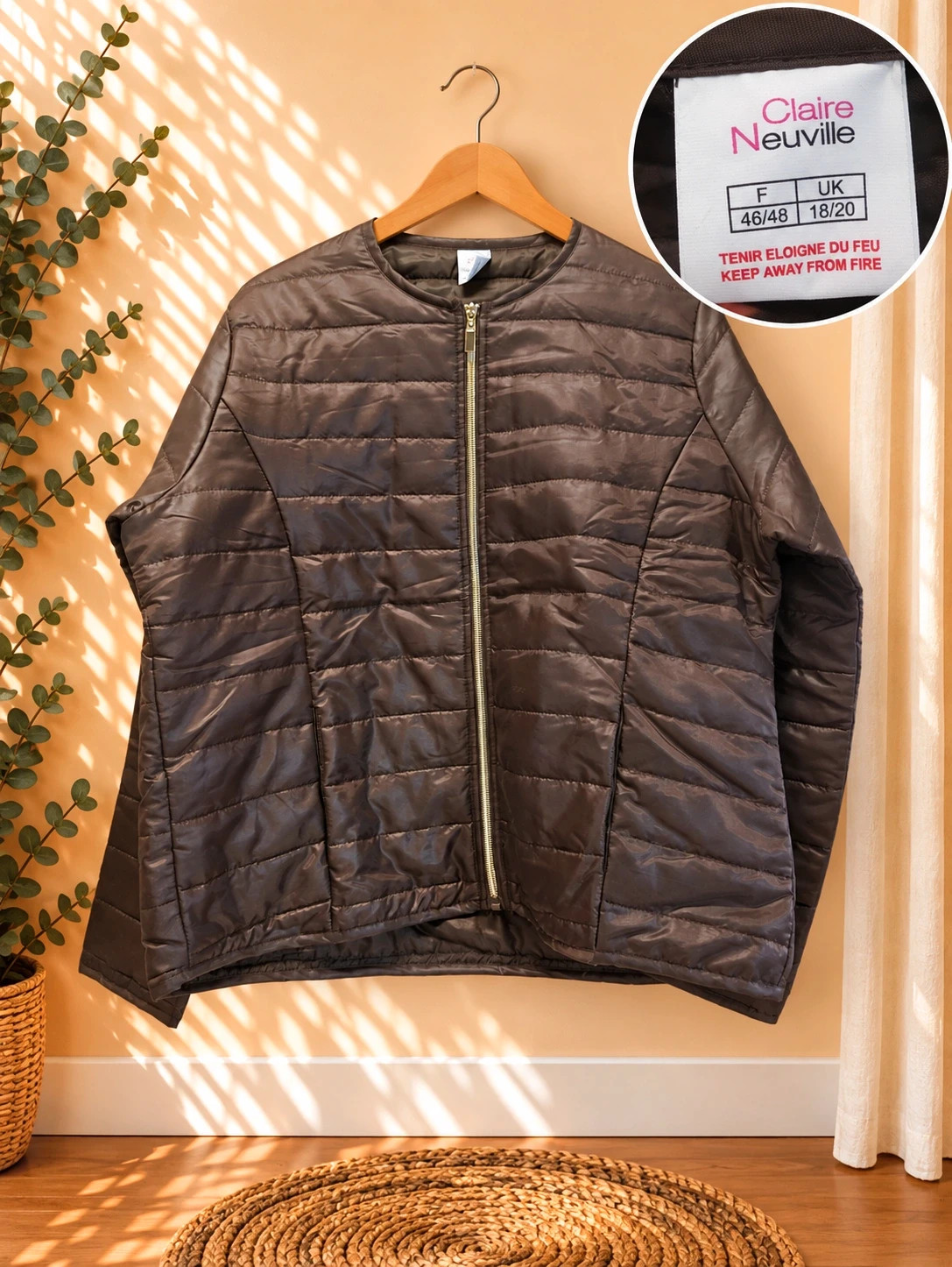 Veste matelassée légère Claire Neuville – Taille 46/48📦