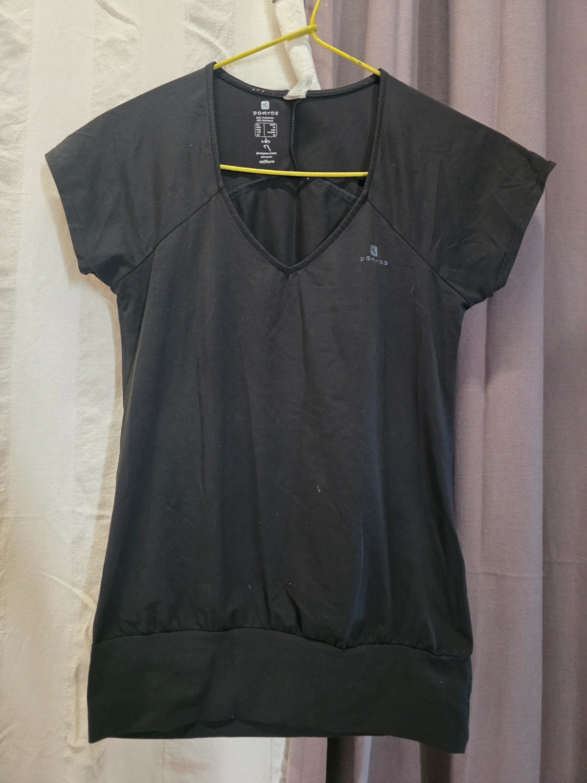 Tee-shirt de sport noir DOMYOS – Domyos – taille S / 36 / 8 2