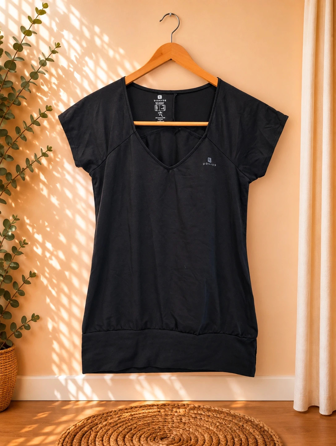 Tee-shirt de sport noir DOMYOS