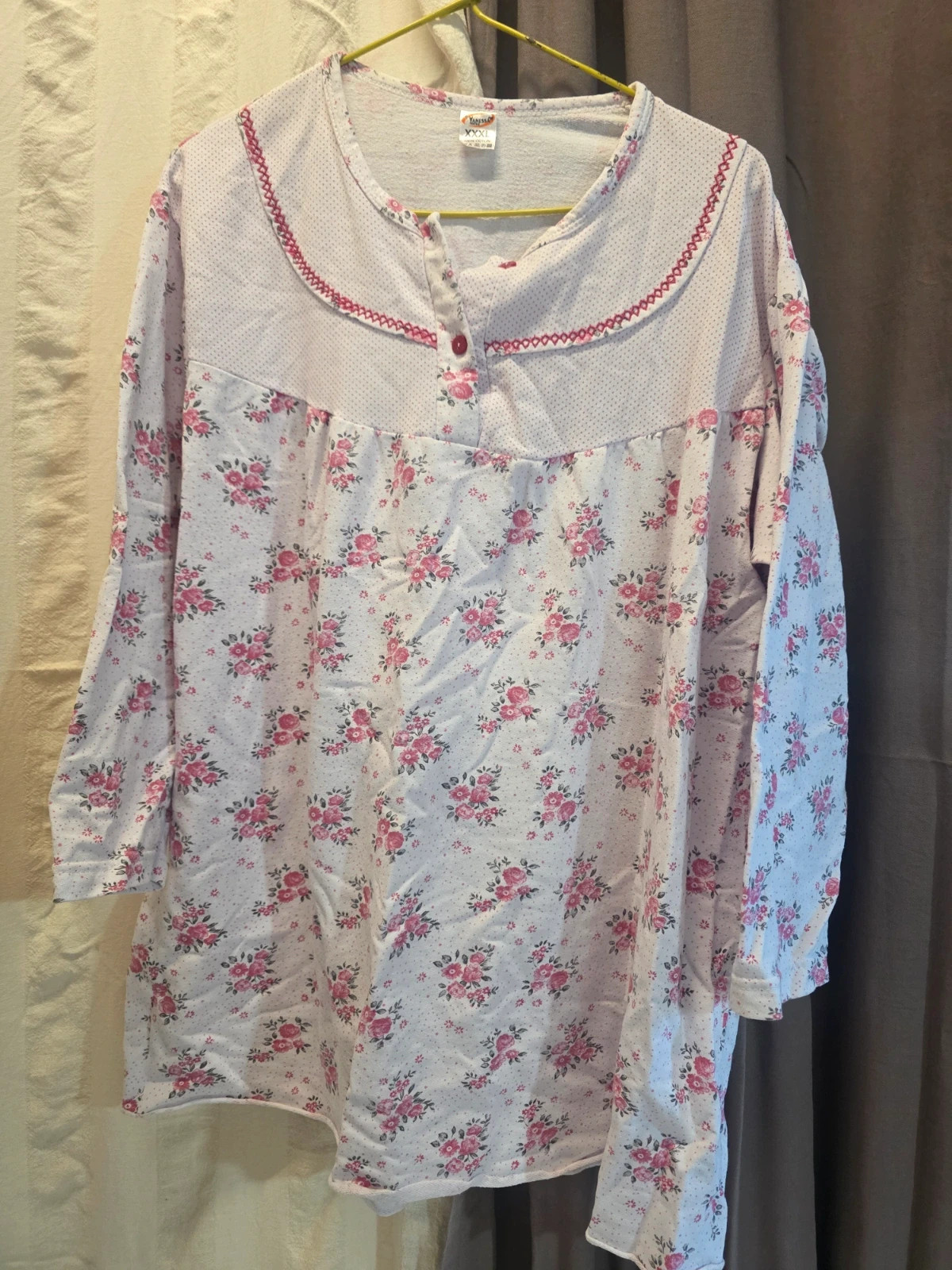 Haut de pyjama femme fleuri – Vanessa Textile – Vanessa – taille XXXL / 46 / 18 2