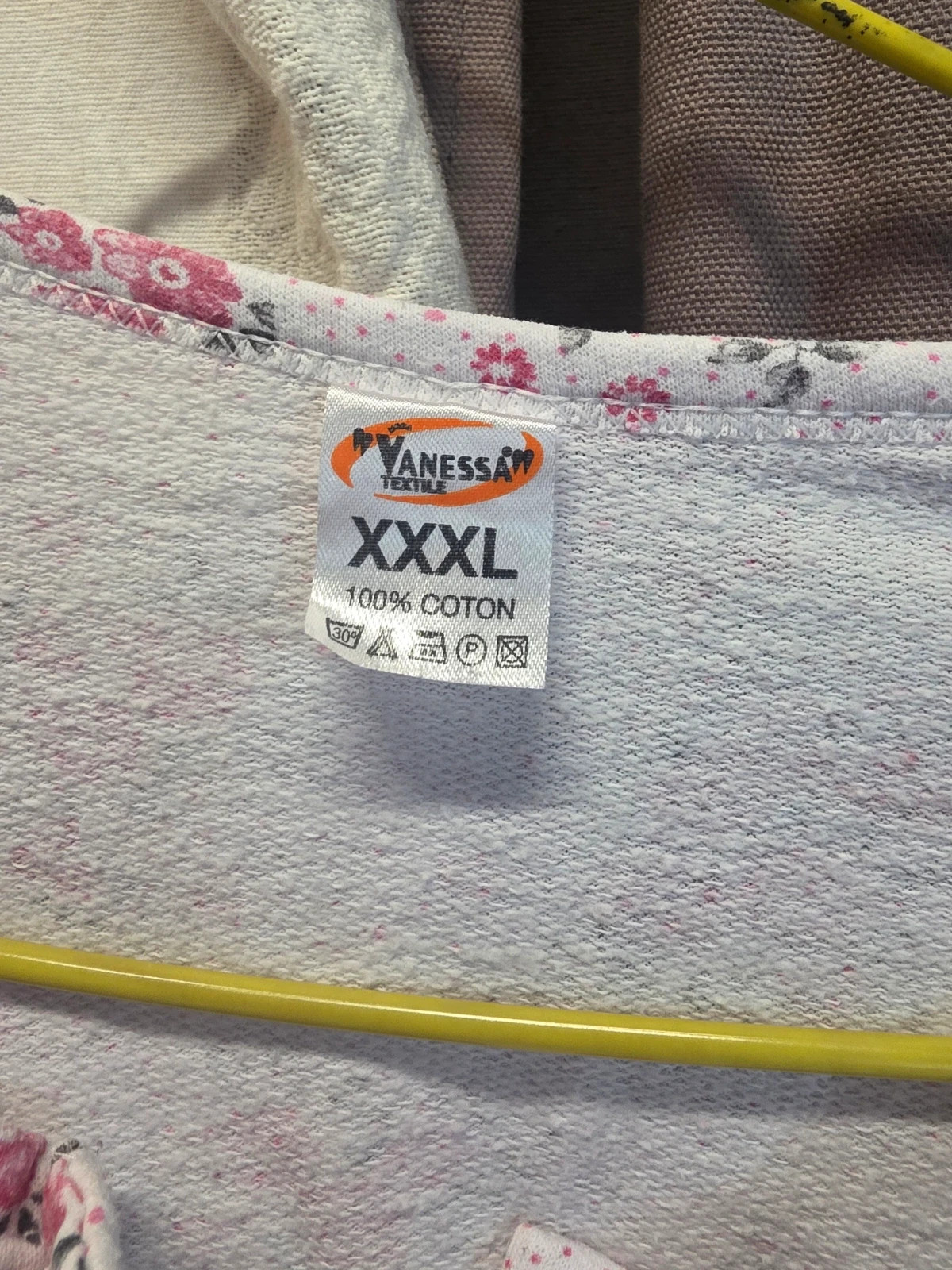 Haut de pyjama femme fleuri – Vanessa Textile – Vanessa – taille XXXL / 46 / 18 3