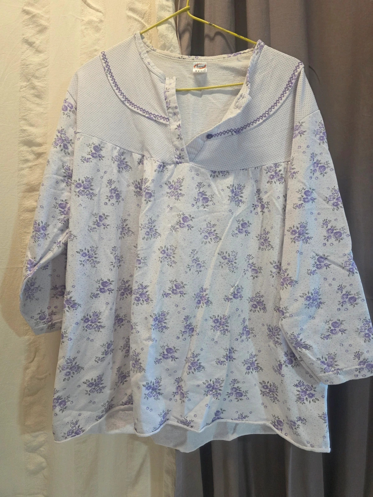Haut de pyjama femme fleuri – Vanessa Textile – Vanessa – taille XXXL / 46 / 18 2