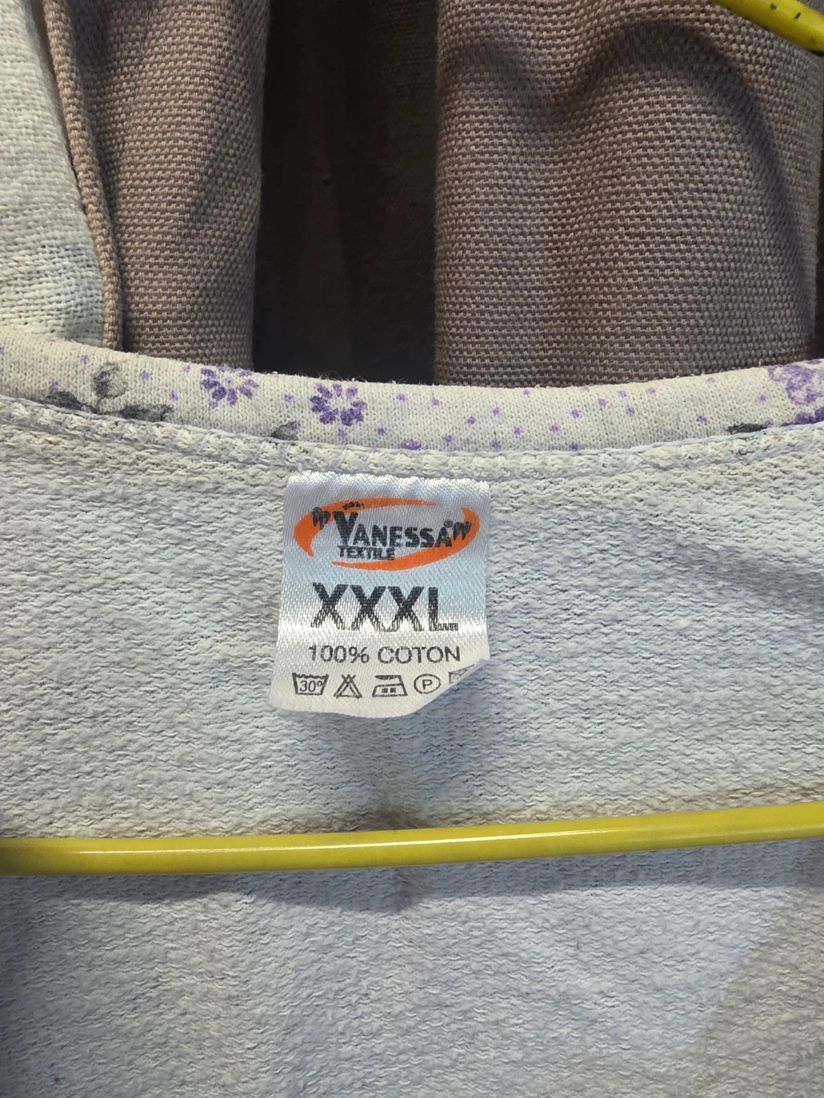 Haut de pyjama femme fleuri – Vanessa Textile – Vanessa – taille XXXL / 46 / 18 3