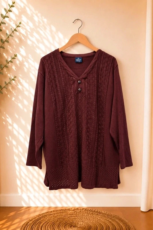 Pull fin / haut en maille femme – örsat – taille XXL / 44 / 16