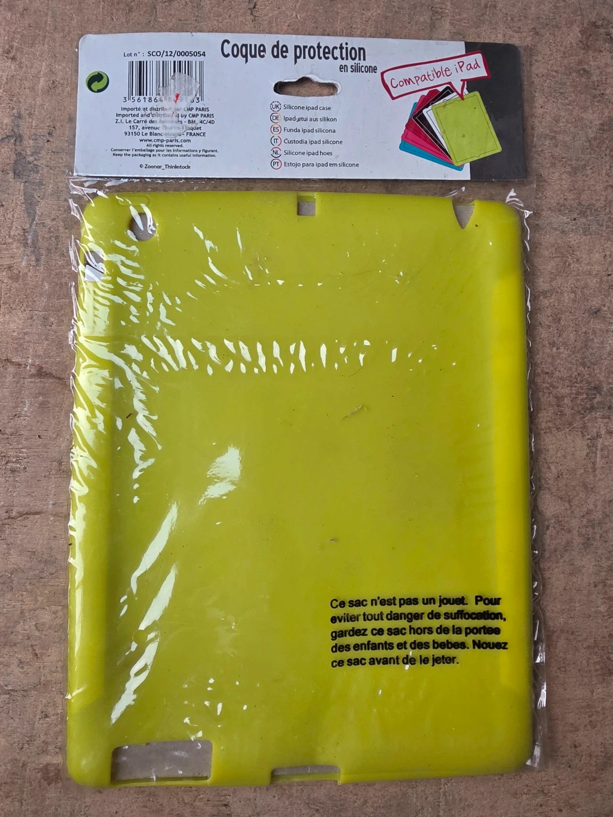 Coque de protection iPad en silicone – Vert anis – Fun 2