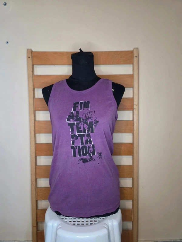 Débardeur violet imprimé – T M – OWK – taille M / 38 / 10 4