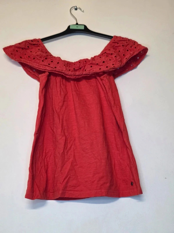 Top rouge épaules dénudées – Bonobo – taille S / 36 / 8 2