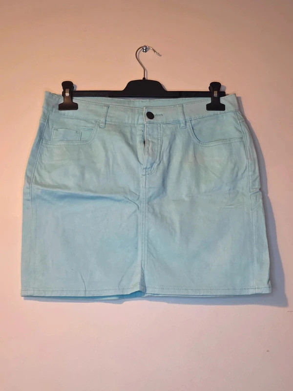 Jupe en jean bleu clair KIABI – T40 – Kiabi – taille L / 40 / 12 3