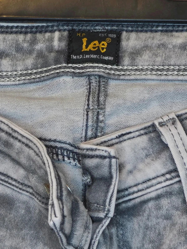Jean LEE gris délavé / marbré – T36 – Lee – taille S / 36 / 8 3