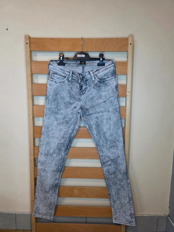 Jean LEE gris délavé / marbré – T36 – Lee – taille S / 36 / 8 2