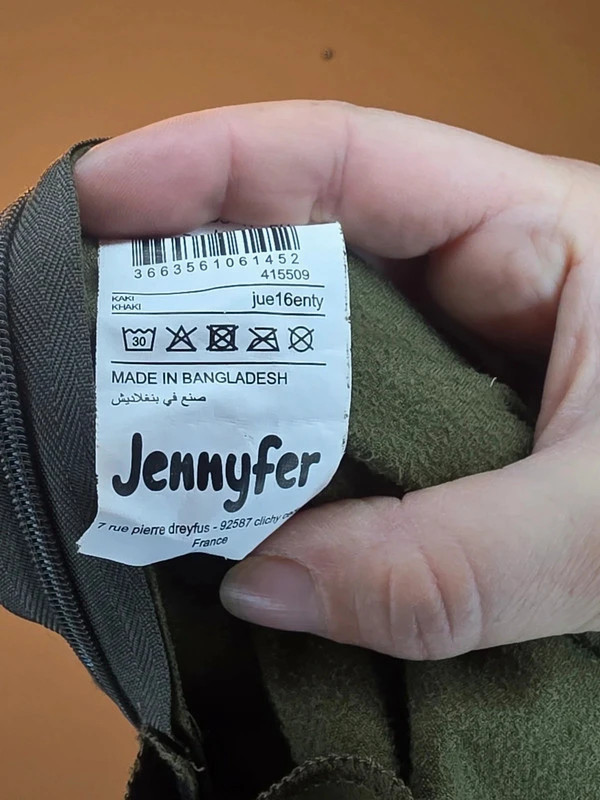 Mini-jupe kaki – T L – Jennyfer – taille L / 40 / 12 4