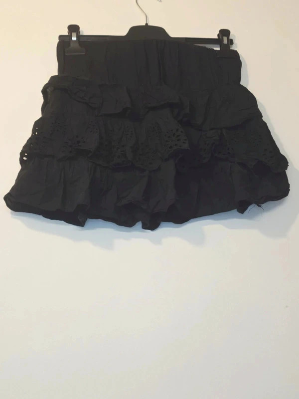 Jupe noire à volants MIM🌞 – Mim – taille S / 36 / 8 3
