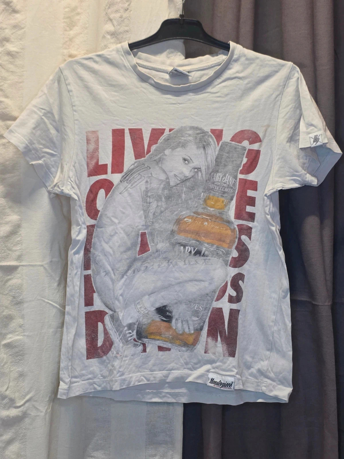 T-shirt imprimé blanc 🌸 – H&M Premium – taille XS / 34 / 6 3