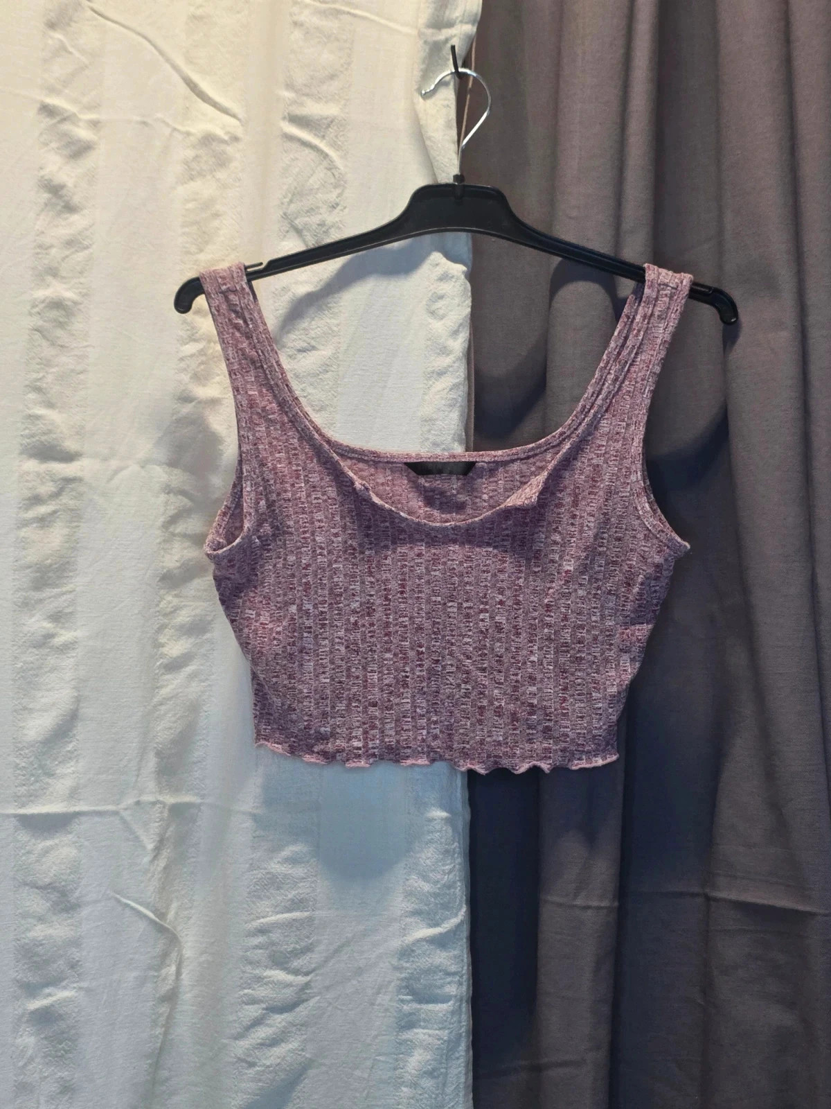 Crop top femme rose chiné – taille S 🌸 – Shein – taille S / 36 / 8 3