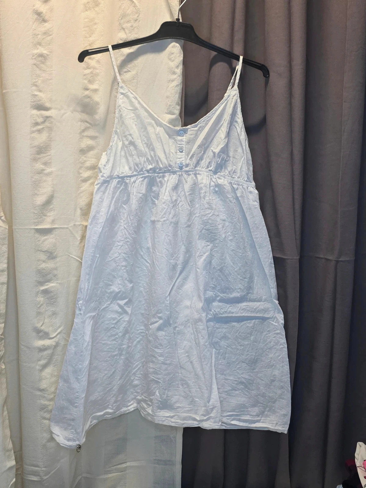 débardeur long blanc à bretelles fines🌸 – taille M / 38 / 10 2