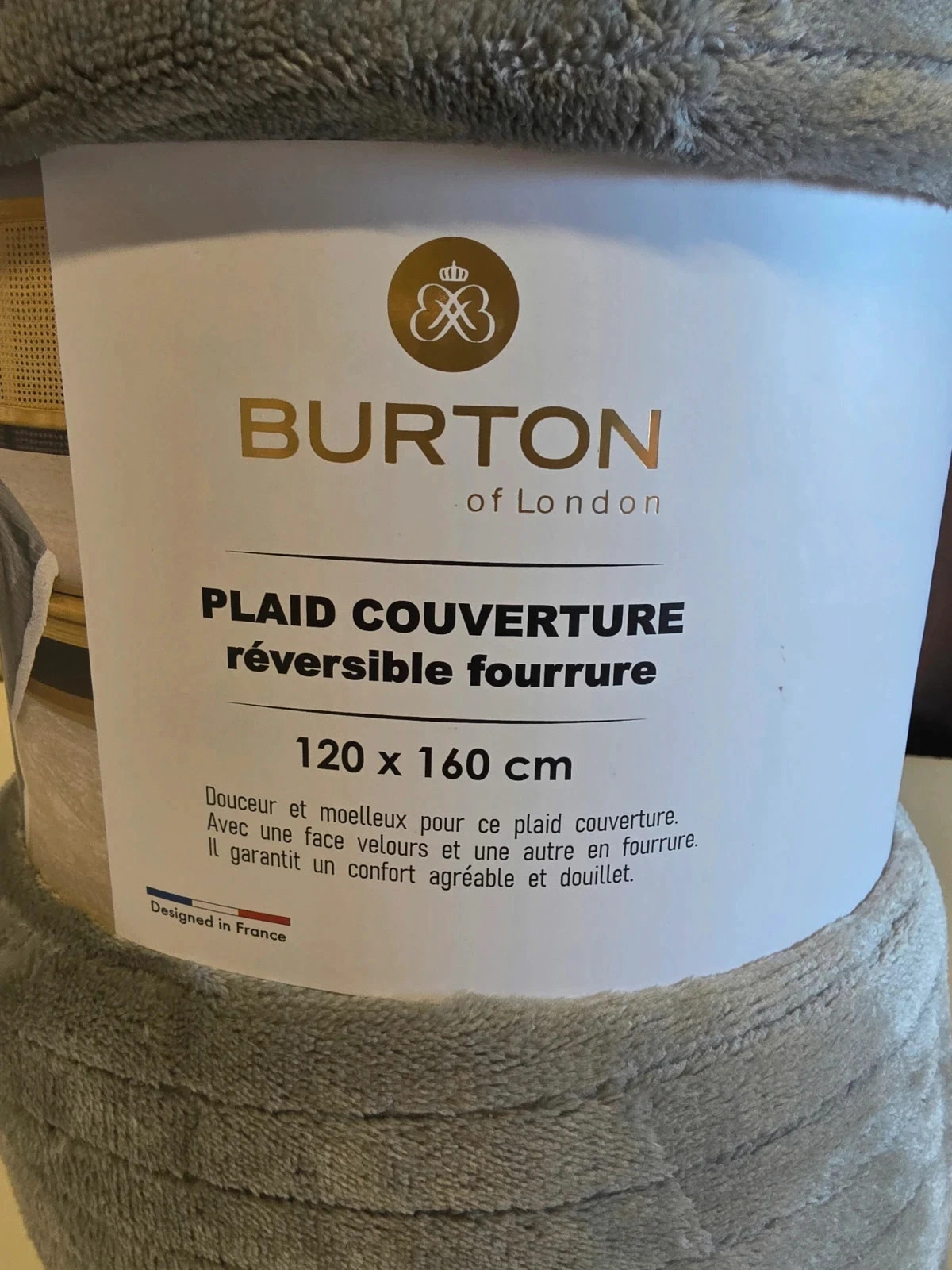 Plaid couverture BURTON of London📦 – Burton – taille 120 x 160 cm 2