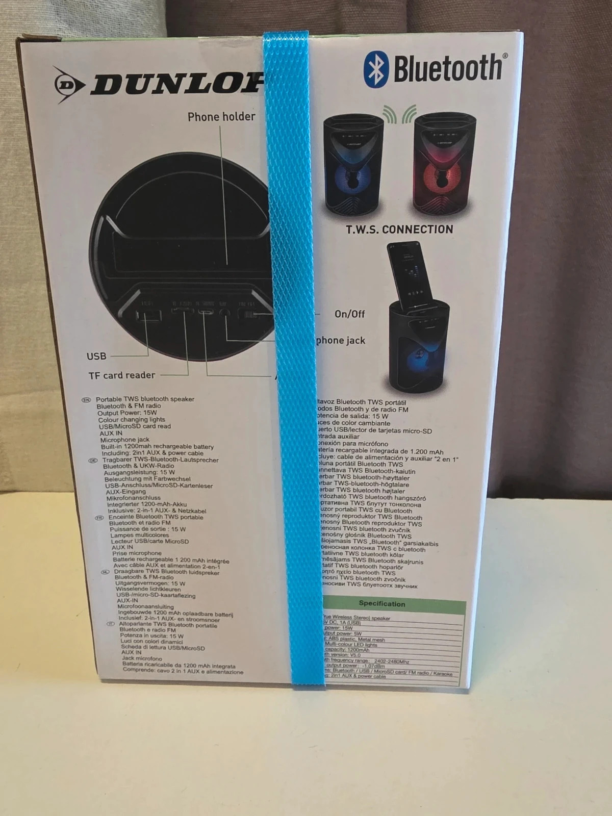 Enceinte Bluetooth DUNLOP 15W📦 – Dunlop 3