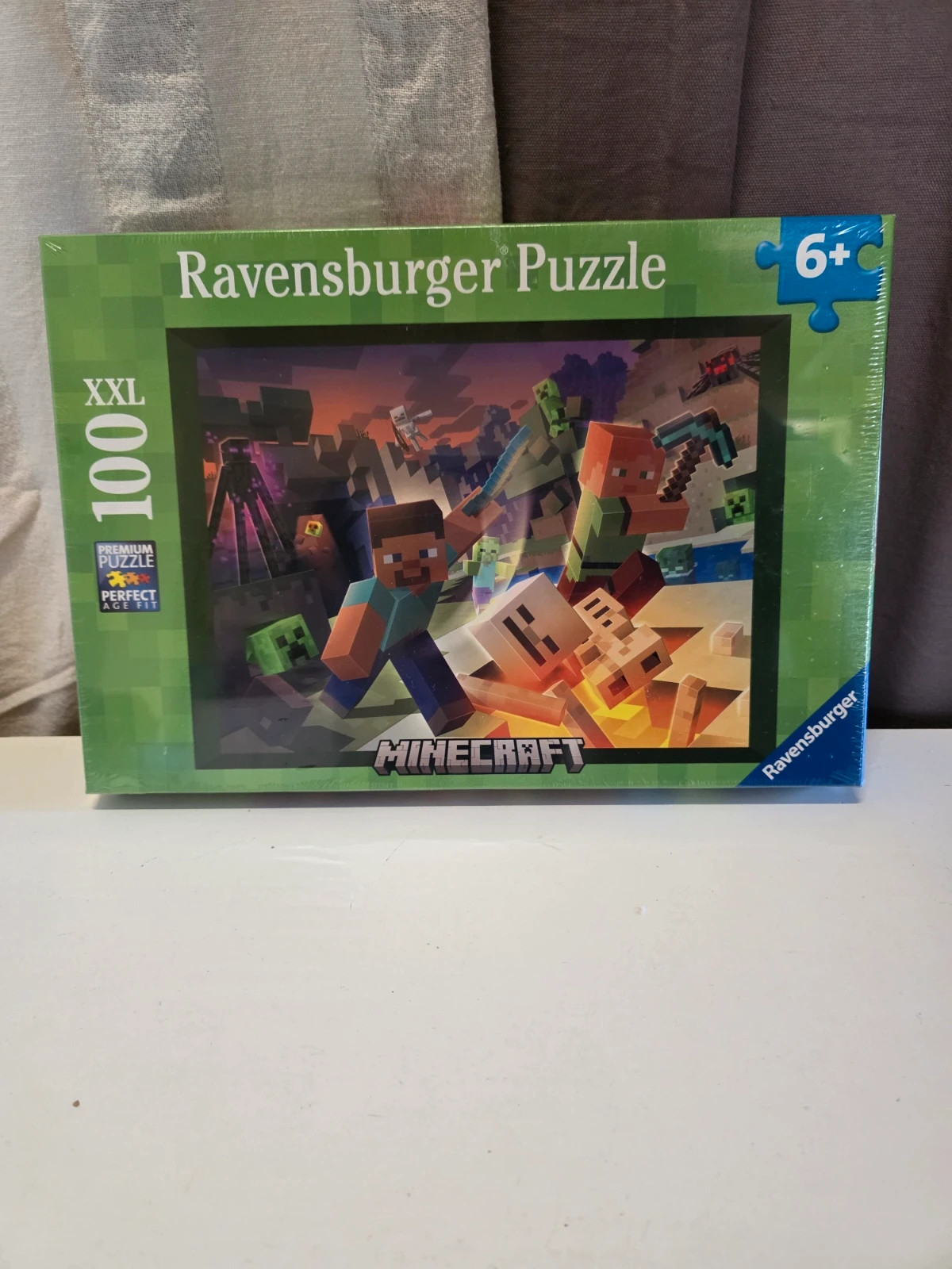 Puzzle Ravensburger XXL 100 pièces – Minecraft📦 – Ravensburger