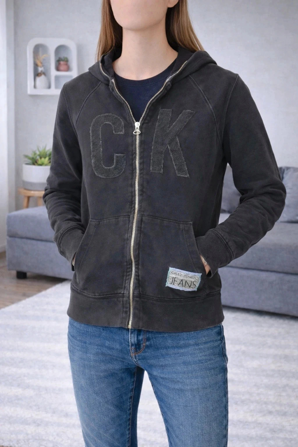 Veste zippée femme calvin klein 🍀🍀 – Calvin Klein – taille S / 36 / 8 2