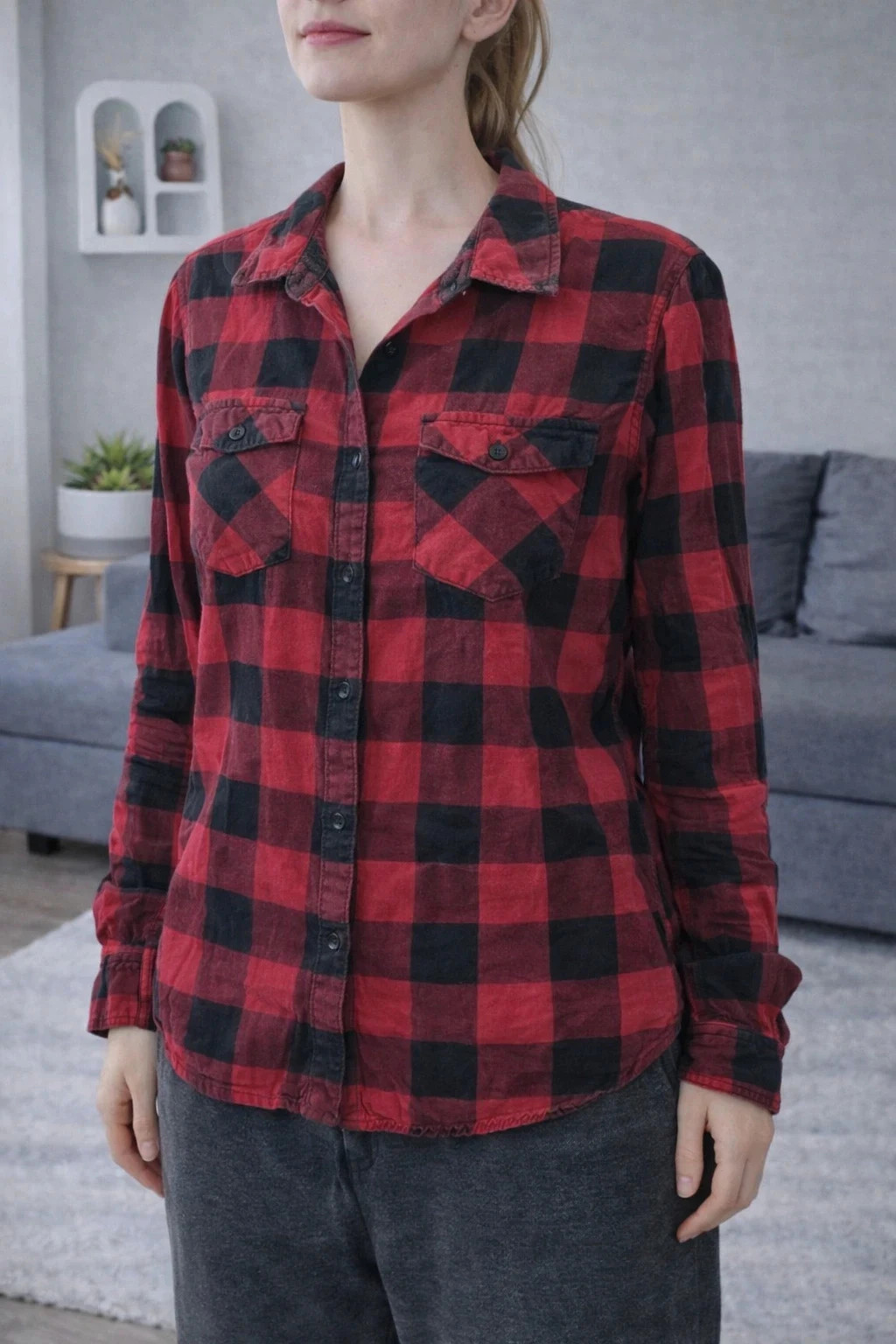 Chemise à carreaux femme 🌸 – Cache Cache – taille S / 36 / 8 2