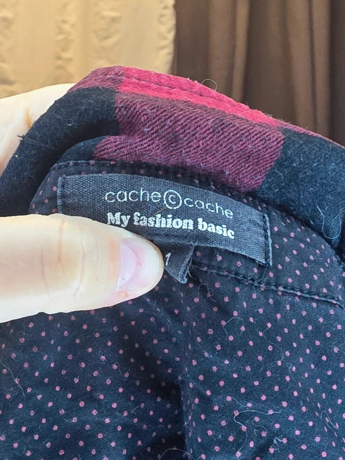 Chemise à carreaux femme 🌸 – Cache Cache – taille S / 36 / 8 4
