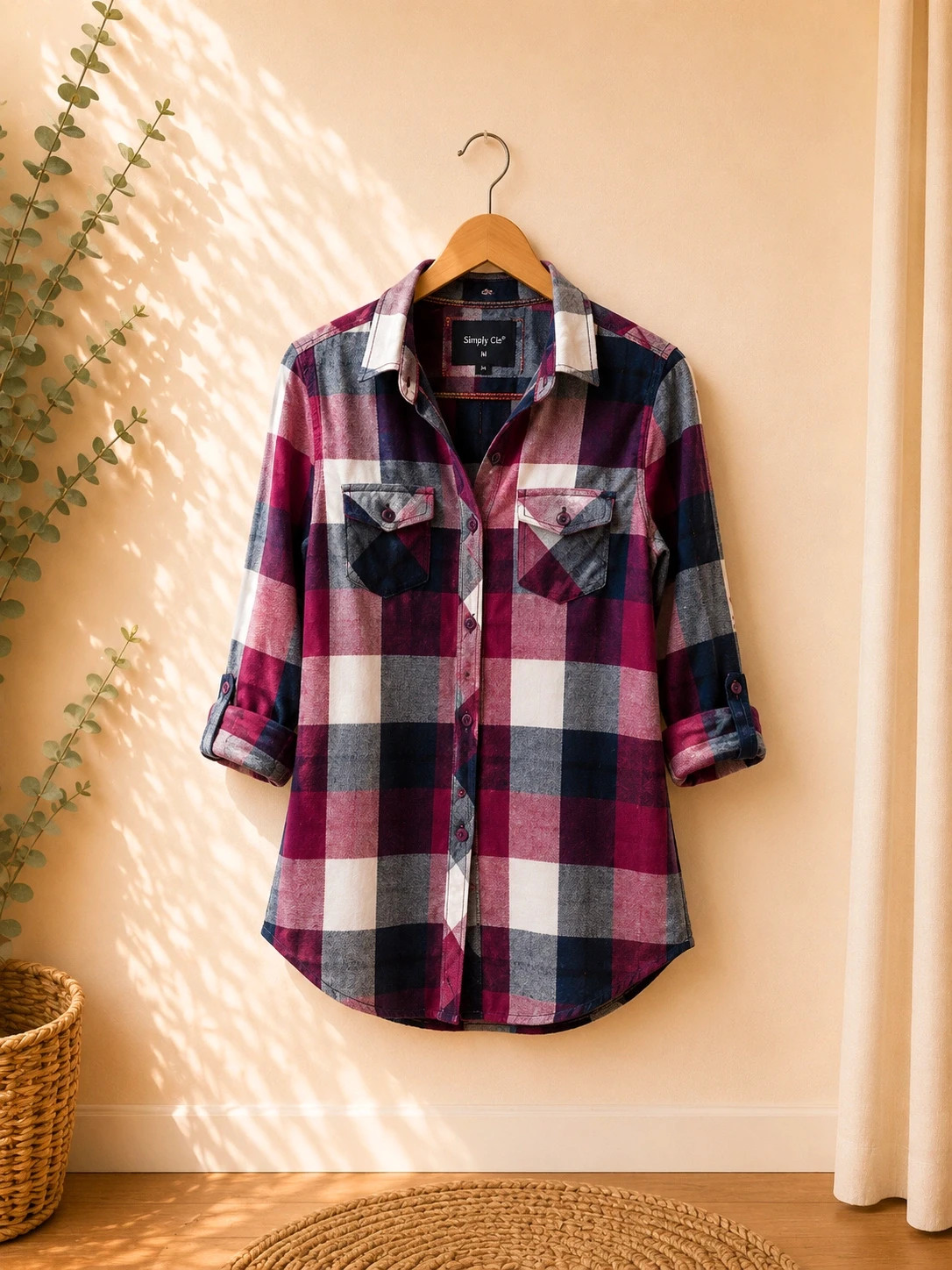 Chemise à carreaux Simply Chic – Taille M🌸 – Simply Chic – taille M / 38 / 10
