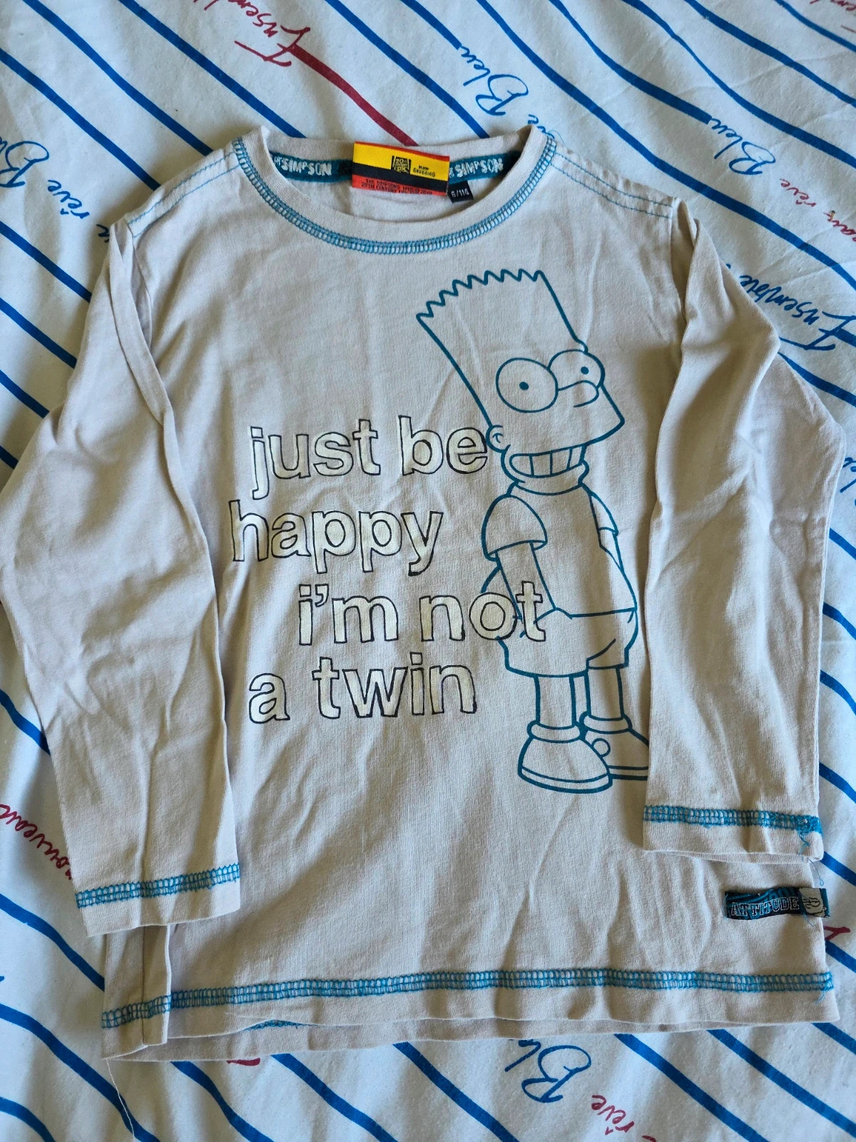 T-shirt Bart Simpson – The Simpsons – The Simpsons – taille 6 ans / 116 cm