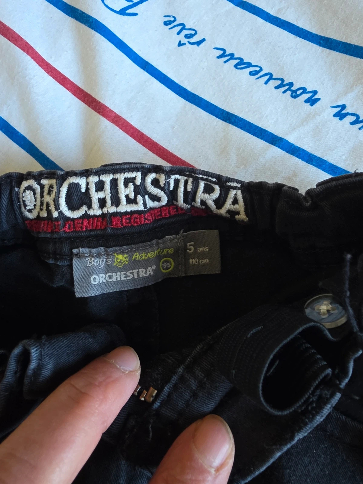short Jean noir délavé – Orchestra – Orchestra – taille 5 ans / 110 cm 2